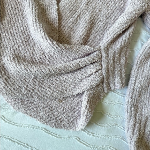 Free People Movement | Soft Lilac Sensual Wrap Sweater Small - Picture 6 of 6